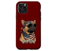 Carcasa para iPhone 11 Pro Bulldog Francés Patriótico 250 Años Independencia de Estados Unidos