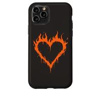 Carcasa para iPhone 11 Pro Burning Heart Y2K Grunge