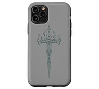 Carcasa para iPhone 11 Pro Burning Sword in Flame EMO E-Girl Boy Alt Y2K Trad Mall gótico