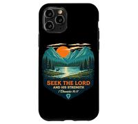 Carcasa para iPhone 11 Pro Busca al Señor y su Fuerza 1 Crónicas 16:11 Cristiano