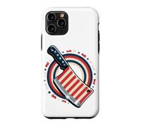 Carcasa para iPhone 11 Pro Butcher American Flag Meat Cutter Cleaver Patriotic
