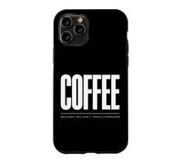 Carcasa para iPhone 11 Pro Café Porque no Puedes inhalar panqueques Broma Divertida