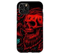 Carcasa para iPhone 11 Pro Calavera vikinga y Hacha