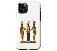 Carcasa para iPhone 11 Pro Camiseta egipcia Trinity Golden Horus Osiris e ISIS Statue