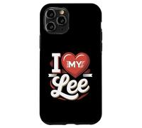 Carcasa para iPhone 11 Pro Camiseta I Love My Lee Nombre Lee