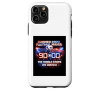 Carcasa para iPhone 11 Pro Camiseta para fanáticos de The World Stops We Watch 90 Minutes Soccer 2026.