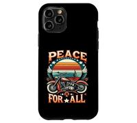 Carcasa para iPhone 11 Pro Camiseta Peace to All Ride for Unity & Brotherhood Freedom