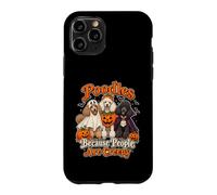 Carcasa para iPhone 11 Pro Caniches Porque la Gente es Espeluznante Divertido Halloween Perro mamá D