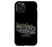 Carcasa para iPhone 11 Pro Cannes Francia Viaje Souvenir Historic City Monumento Regalo