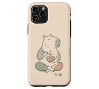 Carcasa para iPhone 11 Pro Capybara Peaceful Zen Ramen Noodle Minimalista Sabi WABI