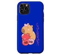 Carcasa para iPhone 11 Pro Capybara Valentine XO Love Hearts Día de San Valentín