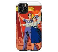 Carcasa para iPhone 11 Pro Cartel de Propaganda de Corea del Norte, Divertido Disfraz