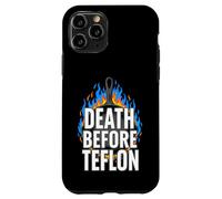 Carcasa para iPhone 11 Pro Cast Iron Skillet Cooking Death Before Nonstick Pan