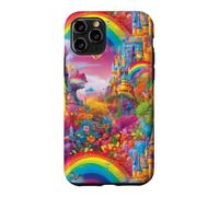 Carcasa para iPhone 11 Pro Castillo Rainbow Fairytale Magical Princess Design