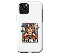 Carcasa para iPhone 11 Pro Cat Pilot Aviator Estilo Vintage