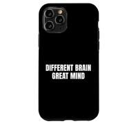 Carcasa para iPhone 11 Pro Cerebro Diferente Gran Mente Neurodiversidad Conciencia Hombres Niños