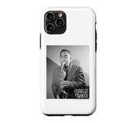 Carcasa para iPhone 11 Pro Charlie Parker Tocando Saxofón Foto Blanco y Negro