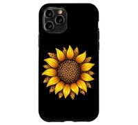 Carcasa para iPhone 11 Pro Cheetah Leopard Print Amarillo Girasol Gráfico Verano