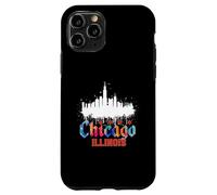 Carcasa para iPhone 11 Pro Chicago Downtown City Skyline Colorido Estilo Acuarela