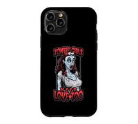 Carcasa para iPhone 11 Pro Chicas Zombies Necesitan Amor Demasiado Divertido Halloween Pop Art Dead Girl