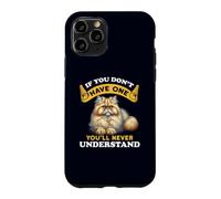 Carcasa para iPhone 11 Pro Chinchilla Gato Persa Mamá/Papá Divertido Gato Dueño Humor