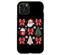 Carcasa para iPhone 11 Pro Chocolate Caliente con Lazos de Papá Noel
