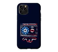Carcasa para iPhone 11 Pro Cinta de Casete Mixta, Bandera Americana, patriótica, Retro, Musica de EE. UU