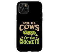 Carcasa para iPhone 11 Pro Cita Divertida Vegana - Eat The Crickets - Save The Cows