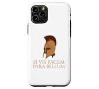 Carcasa para iPhone 11 Pro Cita Latina - Si Vis Pacem para Bellum - Casco Espartano