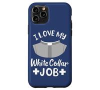 Carcasa para iPhone 11 Pro Cita Pastor I Love My White Collar Job Christian Believer