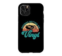 Carcasa para iPhone 11 Pro Citas Divertidas de Discos de Vinilo suenan Mejor en Vinilo