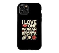 Carcasa para iPhone 11 Pro Citas Divertidas de Humor Tengo una Mujer y Varios Deportes