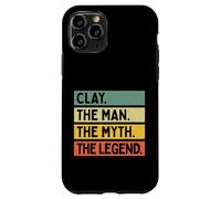 Carcasa para iPhone 11 Pro Clay The Man The Myth The Legend - Cita Personalizada Divertida