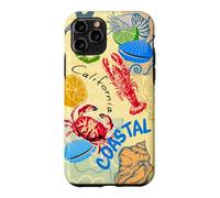 Carcasa para iPhone 11 Pro Coastal Lighthouse Sailboat Ocean Sunset Scenic Artwork