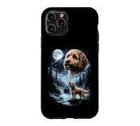 Carcasa para iPhone 11 Pro Cockapoo Howling to The Moon Retro Doodle Doodle Dog