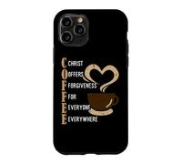 Carcasa para iPhone 11 Pro Coffee Christ Offers Forgiveness For Everyone Everywhere
