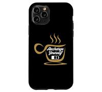Carcasa para iPhone 11 Pro Coffee Recharge Yourself Funny Cafeine Baristas Coffee Lover