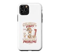 Carcasa para iPhone 11 Pro Colonial Vibes Problemas Modernos Camiseta Retro