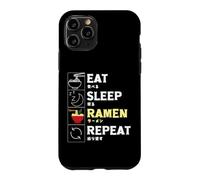 Carcasa para iPhone 11 Pro Comer sueño Ramen Repeat, Fideos para niños