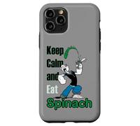 Carcasa para iPhone 11 Pro Cómic Retro de Popeye The Sailor Man Keep Calm & Eat Spinach