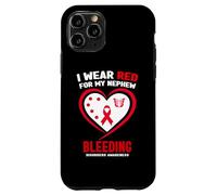 Carcasa para iPhone 11 Pro Concienciación sobre trastornos sangrantes I Wear Red for My Nephew