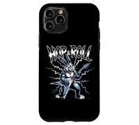 Carcasa para iPhone 11 Pro Conejo de Guitarra eléctrica Hop and Roll Heavy Metal Easter Bunny