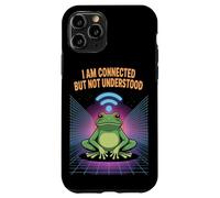 Carcasa para iPhone 11 Pro Connected But Not Understood - Absurd Frog WiFi Vaporwave