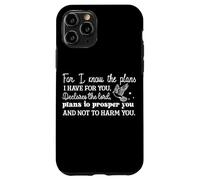 Carcasa para iPhone 11 Pro Conozco los Planes Que Tengo para ti Mensaje Cristiano
