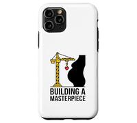 Carcasa para iPhone 11 Pro Construyendo una Obra Maestra Embarazo Construcción Grúa Corazón