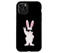 Carcasa para iPhone 11 Pro Cool Bunny Rock On Funny Rabbit - Gafas de Sol