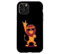 Carcasa para iPhone 11 Pro Cool Lion Rock On Funny Animal Lover Graphic Gafas de Sol