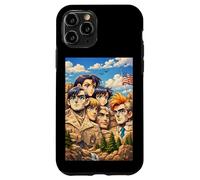 Carcasa para iPhone 11 Pro Cool Mount Rushmore National Memorial USA Presedents Anime