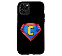 Carcasa para iPhone 11 Pro Cool Super C Alphabet Cute Initial Monogram Letter C Graphic