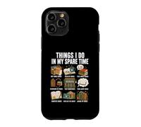 Carcasa para iPhone 11 Pro Cosas Que Hago en mi Tiempo Libre para Amantes de los Libros, Divertido diseño libroso